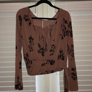 Free people bell sleeved shirt